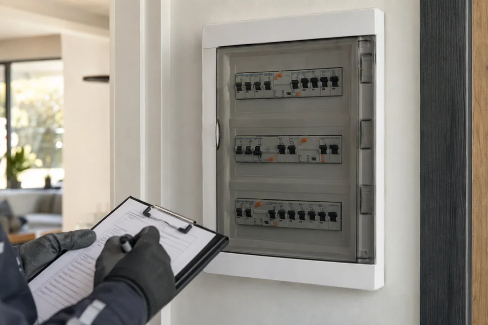 Verificarea tehnică: prețuri pentru 7 tipuri de locuințe 5 Tablou electric și protecții — ilustrație pentru verificarea tehnică