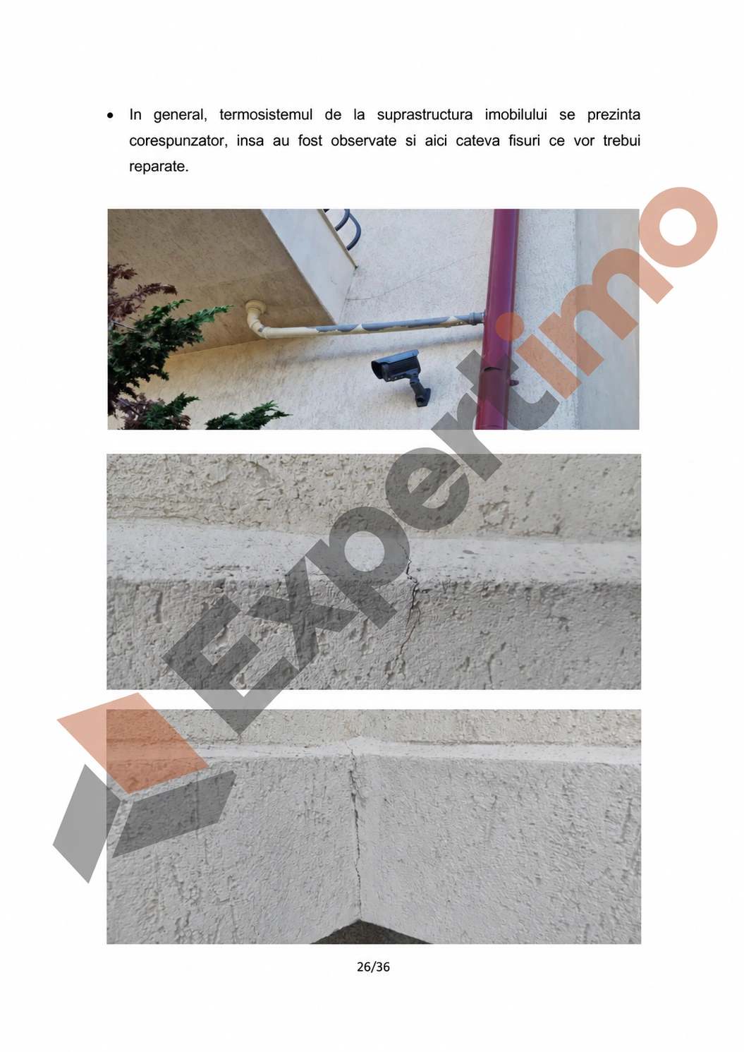 Raport complet: model de constatare cu 36 de pagini 26 Raport complet de constatare, pagina 26